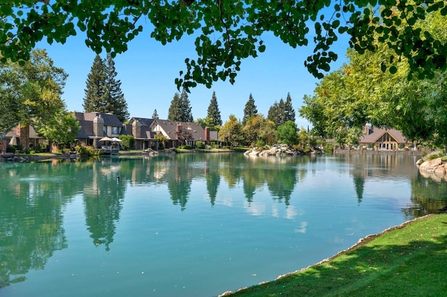 view of water feature featuring a residential view