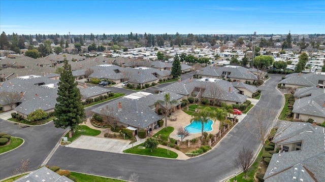 birds eye view of property featuring a residential view