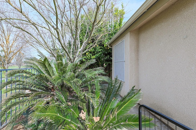 exterior details featuring stucco siding