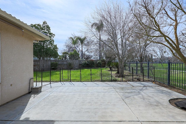 view of patio / terrace featuring a fenced backyard