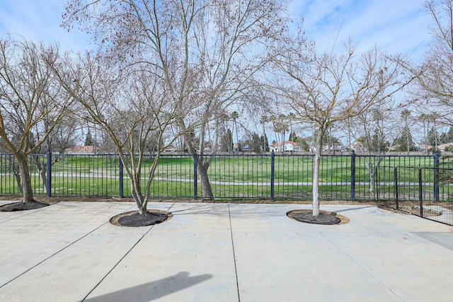 view of patio with fence