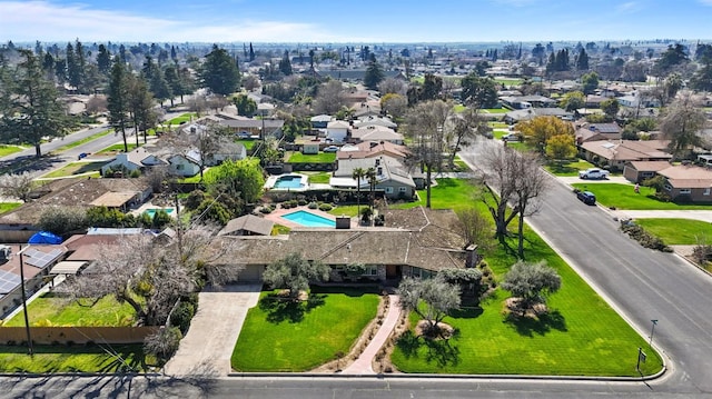 birds eye view of property featuring a residential view