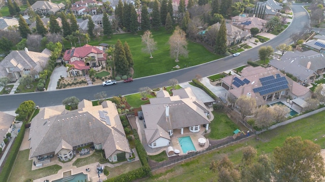 drone / aerial view featuring a residential view