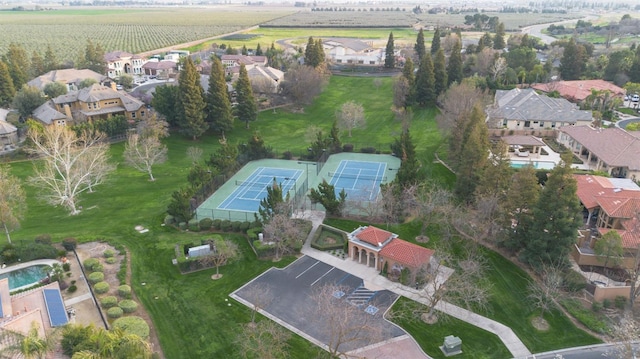 aerial view featuring a residential view