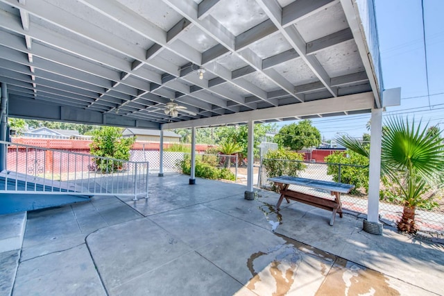 view of patio with fence