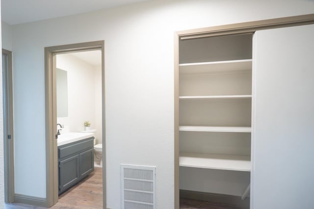 closet with visible vents