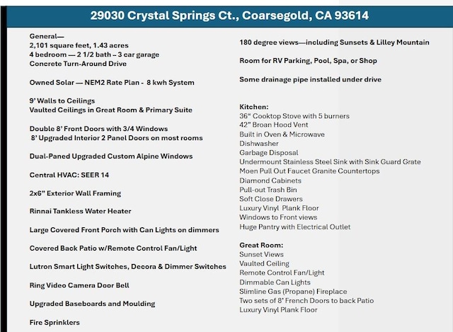 29030 Crystal Spings Ct, Coarsegold, CA 93614 - a document