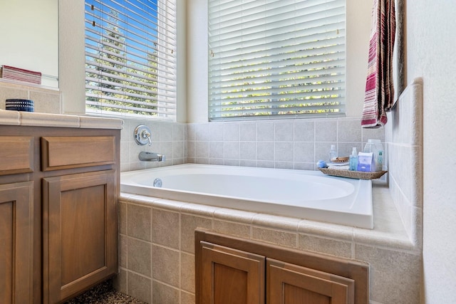 bathroom with a bath