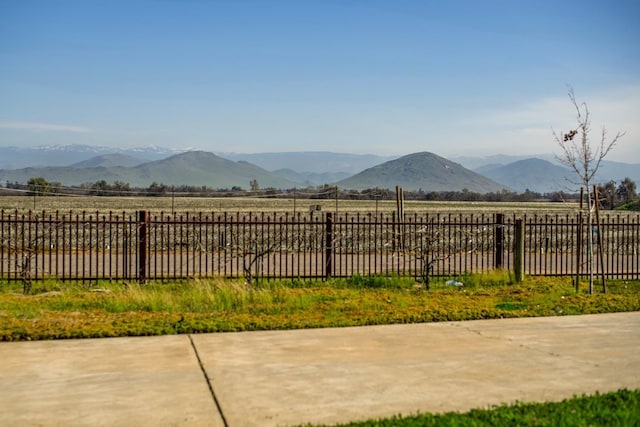 property view of mountains featuring a rural view