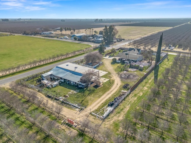 drone / aerial view with a rural view