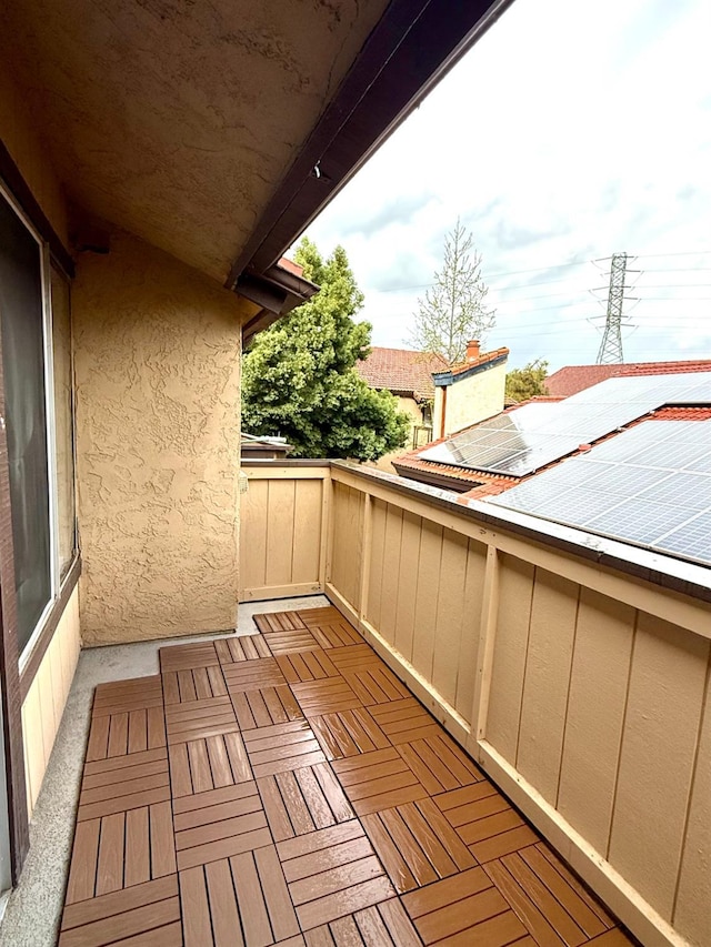 view of balcony