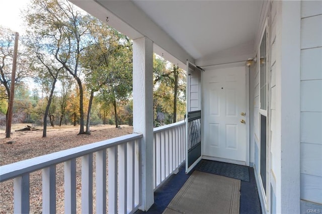 view of balcony