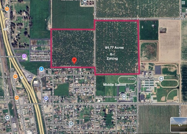 9999 N Elm St, Pixley CA, 93256 land for sale