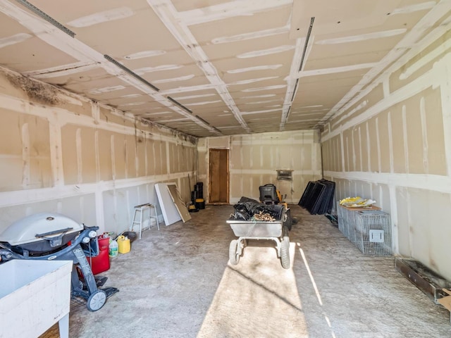 interior space featuring a garage