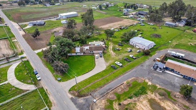 drone / aerial view featuring a rural view