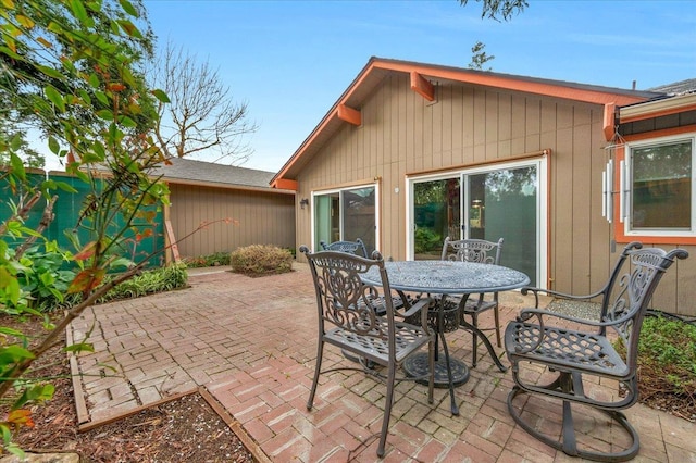 view of patio / terrace featuring outdoor dining area