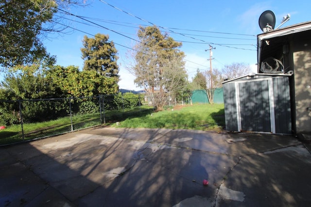 view of patio / terrace featuring fence