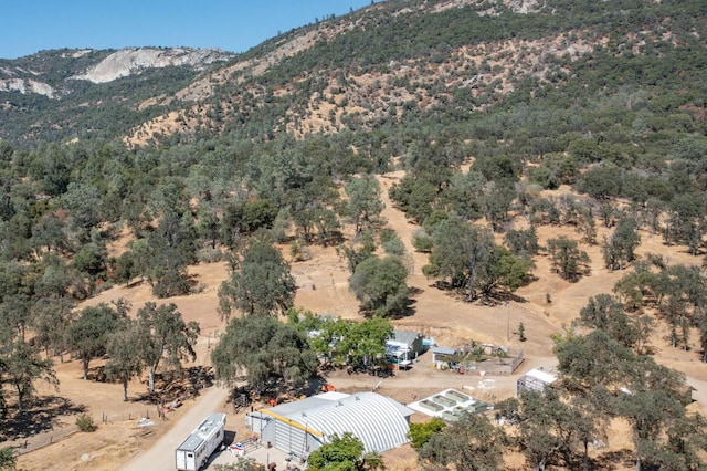 aerial view featuring a mountain view