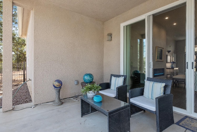 view of patio / terrace with fence