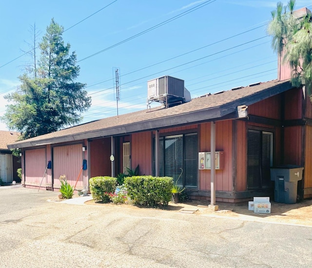 view of front of home with central AC unit