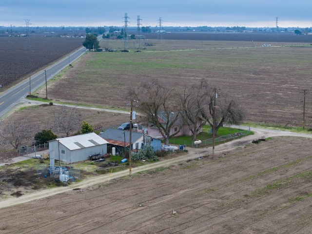 bird's eye view featuring a rural view