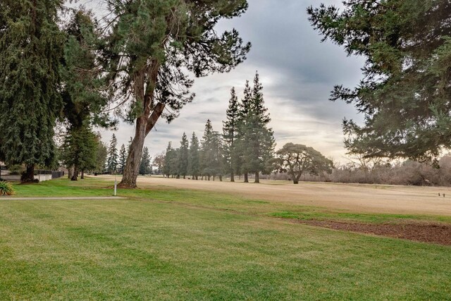 view of home's community with a lawn