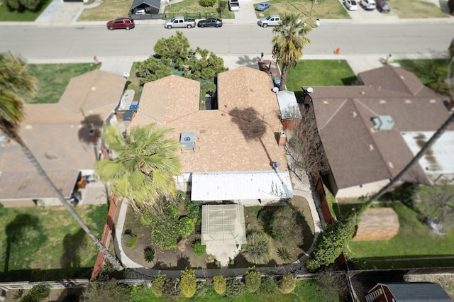 drone / aerial view featuring a residential view