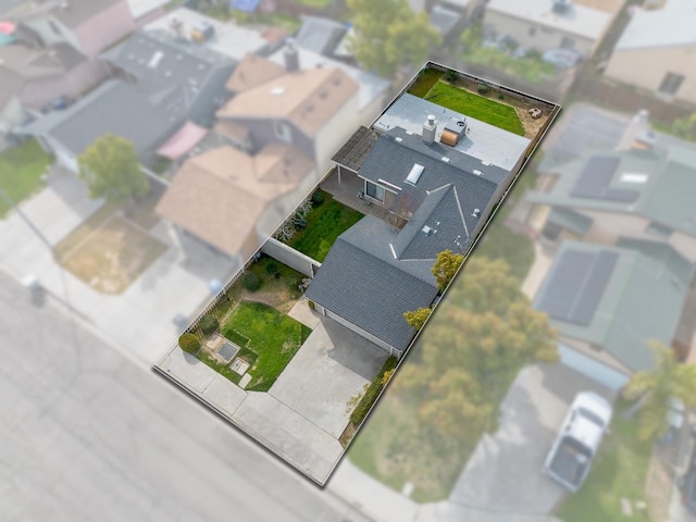 drone / aerial view featuring a residential view