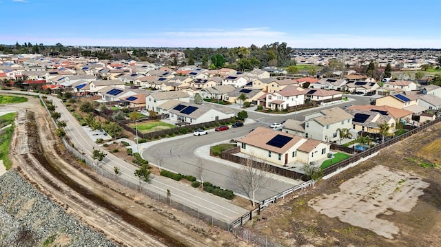 drone / aerial view with a residential view