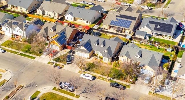 15877 W C St, Kerman, CA 93630 - aerial perspective of suburban area