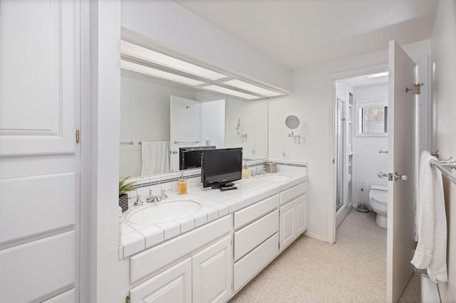 39118 Lake Dr, Bass Lake, CA 93604 - full bath with double vanity and a stall shower