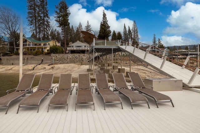 39118 Lake Dr, Bass Lake, CA 93604 - view of patio / terrace with stairway and a deck