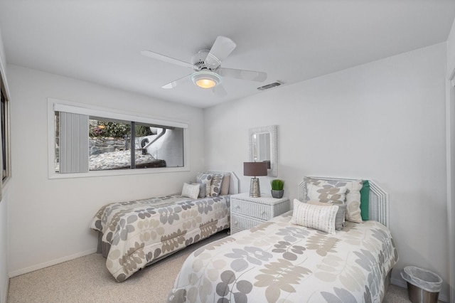 39118 Lake Dr, Bass Lake, CA 93604 - bedroom featuring carpet floors and ceiling fan