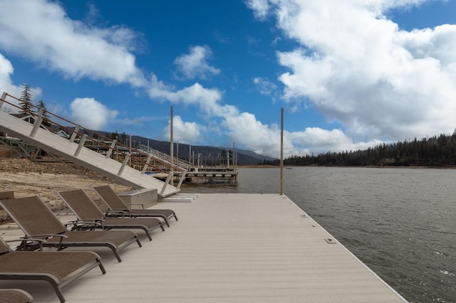 39118 Lake Dr, Bass Lake, CA 93604 - dock featuring a water view