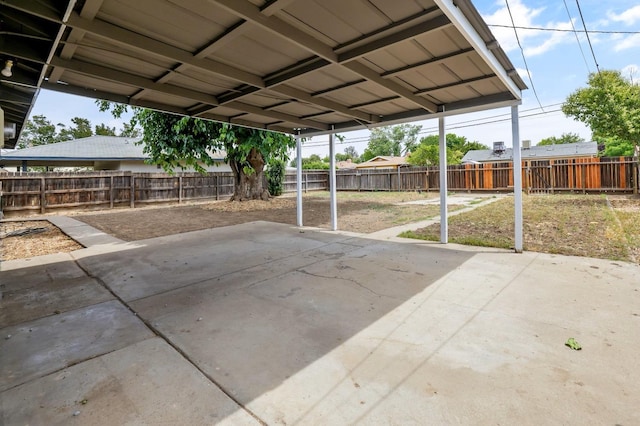 view of patio / terrace with a fenced backyard