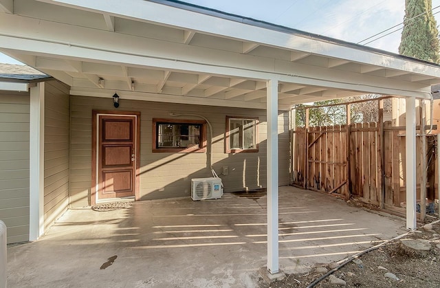 view of patio with fence