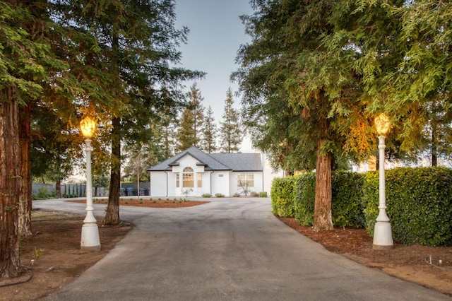 view of front of property with concrete driveway