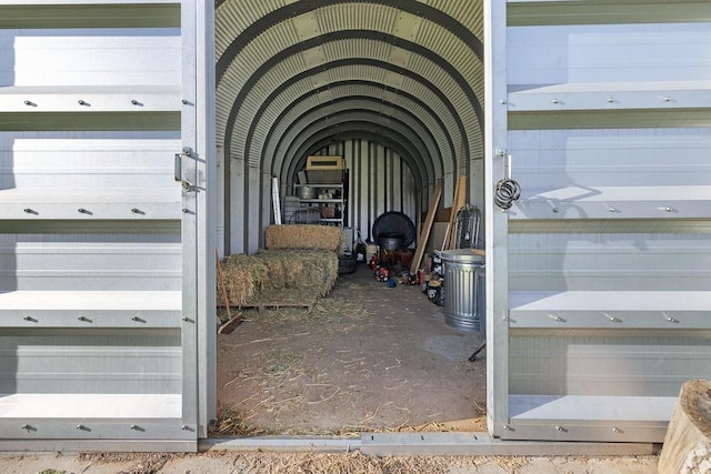 view of storage room