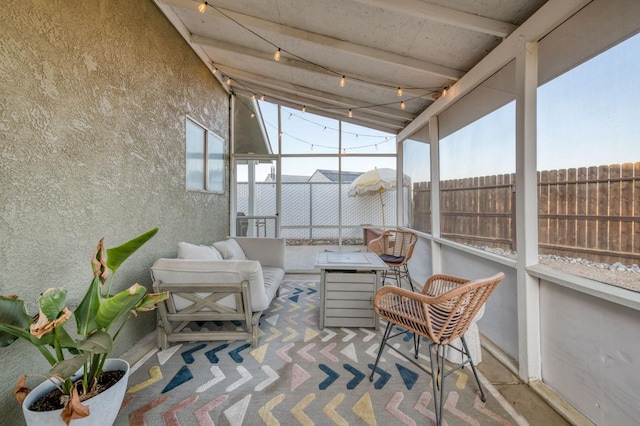 sunroom with a wealth of natural light