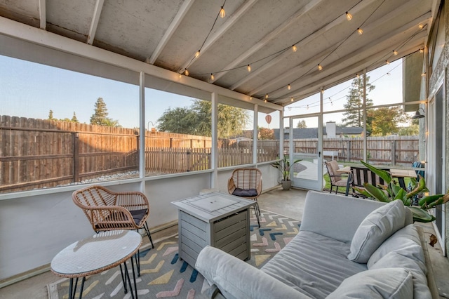 view of sunroom / solarium