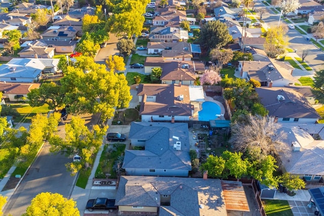 drone / aerial view featuring a residential view