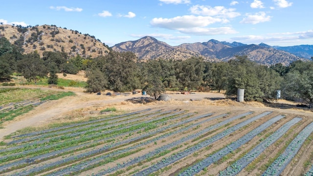 property view of mountains featuring a rural view