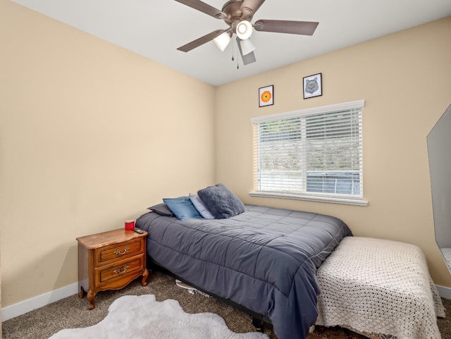 40023 Woodsong Way, Oakhurst, CA 93644 - carpeted bedroom with ceiling fan and baseboards