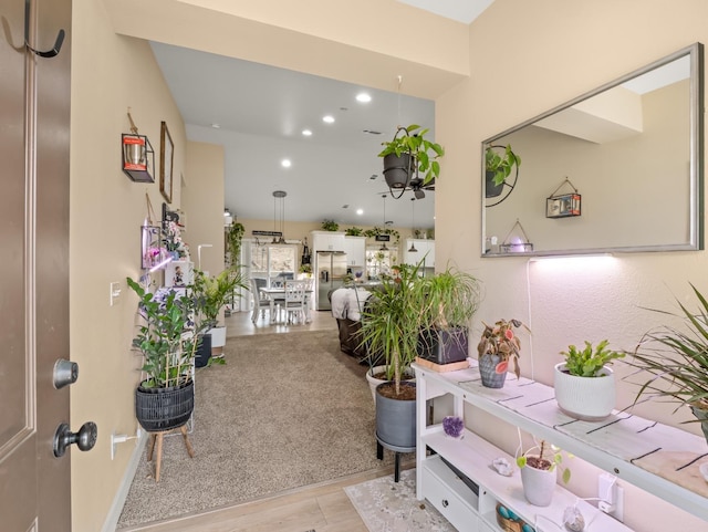 40023 Woodsong Way, Oakhurst, CA 93644 - foyer entrance featuring recessed lighting and light wood-style flooring