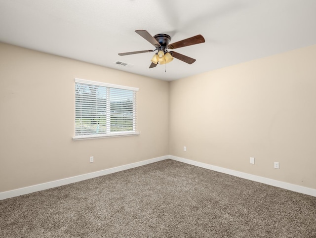 40023 Woodsong Way, Oakhurst, CA 93644 - carpeted empty room featuring baseboards, visible vents, and a ceiling fan