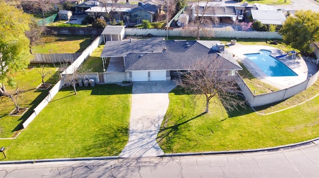 birds eye view of property