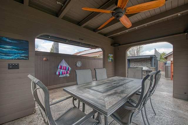 view of patio / terrace with outdoor dining area