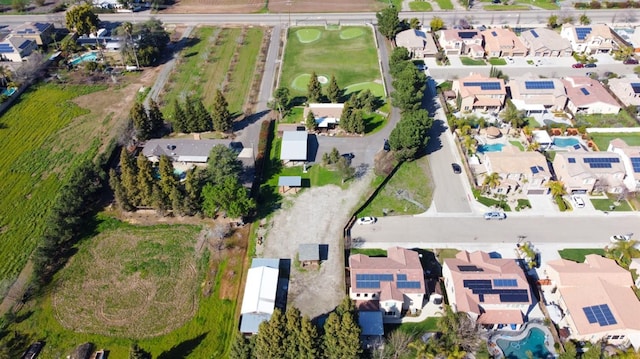 drone / aerial view with a residential view