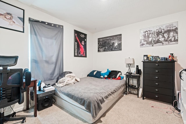 bedroom featuring carpet flooring