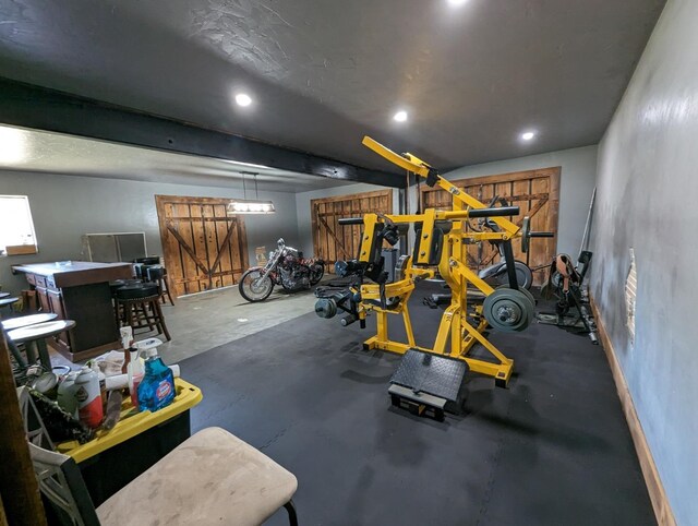 view of exercise room